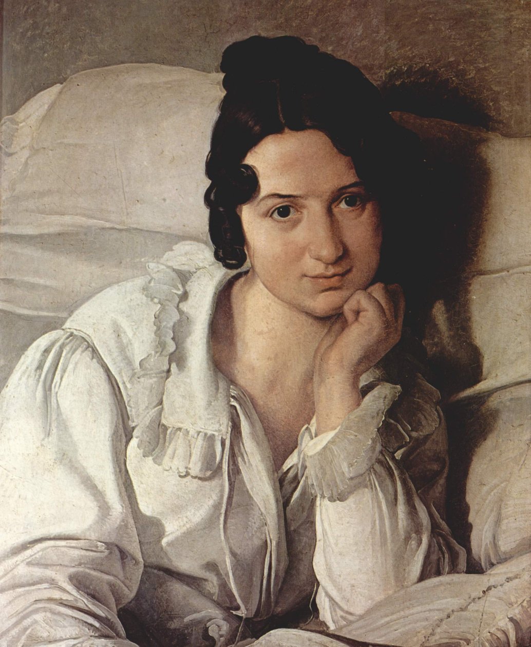 Italiensk: Portræt af Carolina Zucchi Portræt af Carolina Zucchi af Francesco Hayez