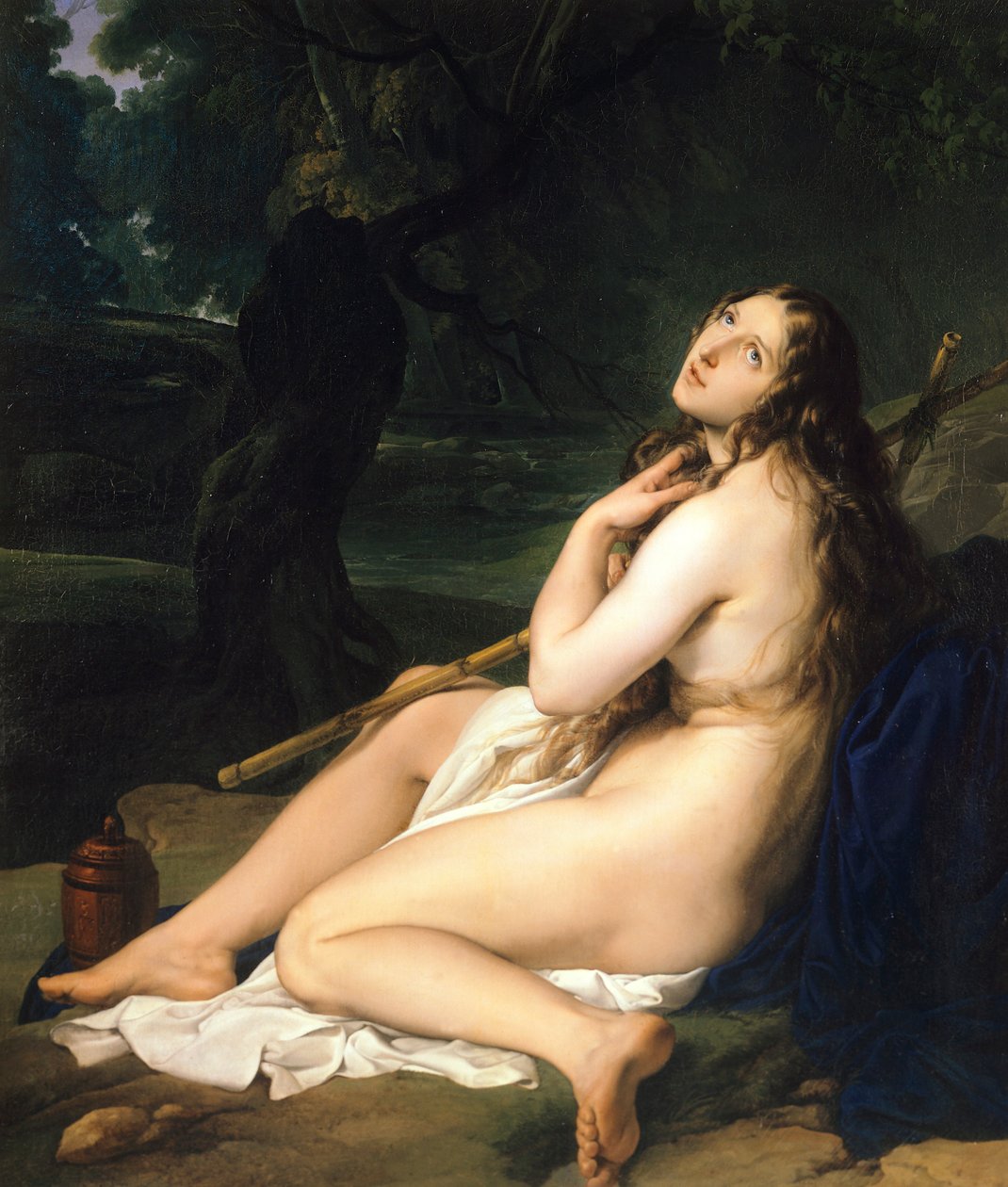 Penitent Saint Mary Magdalene, af Francesco Hayez (1791-1882), olie på lærred af Francesco Hayez