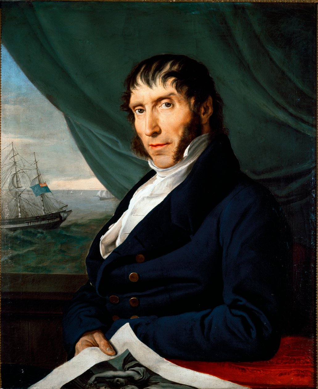 Portræt af Francesco Peloso, Principal Mecene af Francesco Hayez Maleri af Francesco Hayez (1791-1882) Privat samling af Francesco Hayez