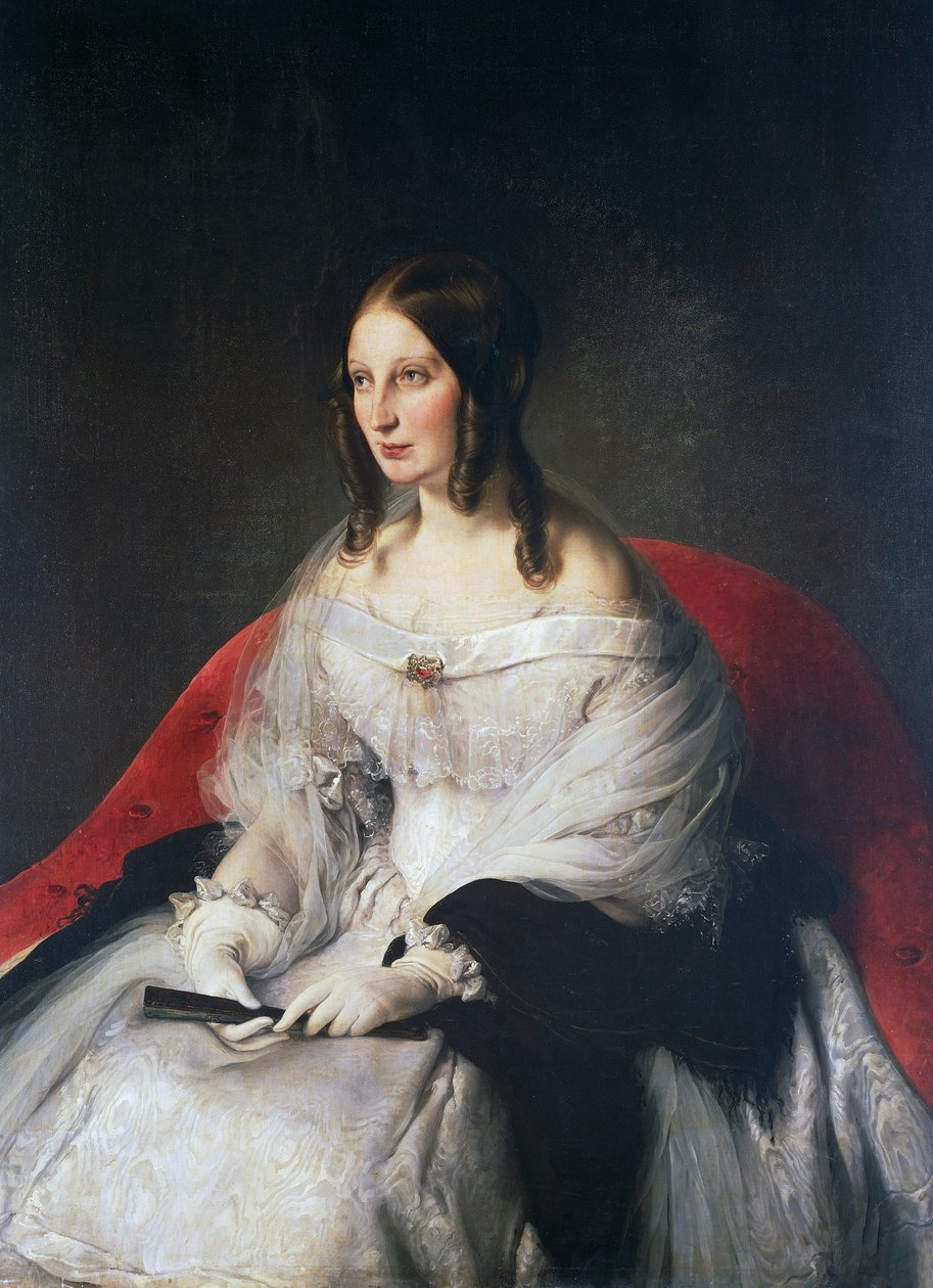 Portræt af Sarah Louise Strachan Ruffo af Motta og Bagnara, prinsesse af Sant