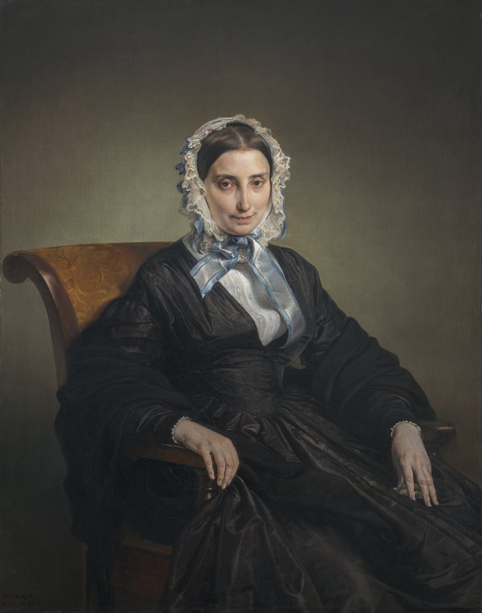 Portræt af Teresa Manzoni Borri Print af Francesco Hayez