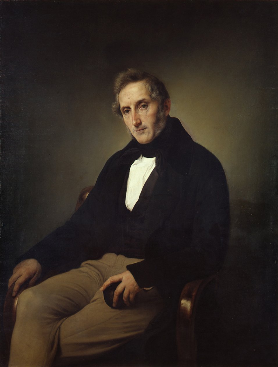 Portræt af digteren Alessandro Manzoni 1785-1873 af Francesco Hayez
