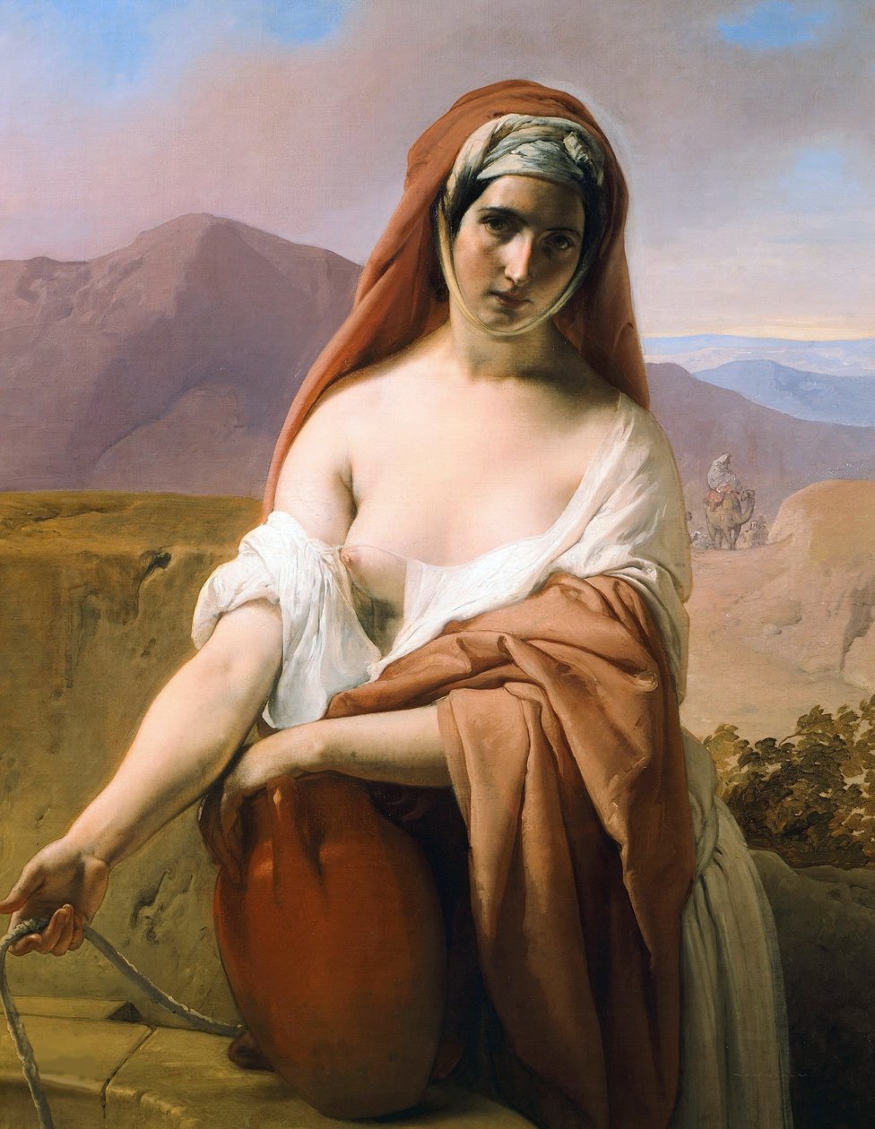 Rebecca ved brønden, 1848. af Francesco Hayez
