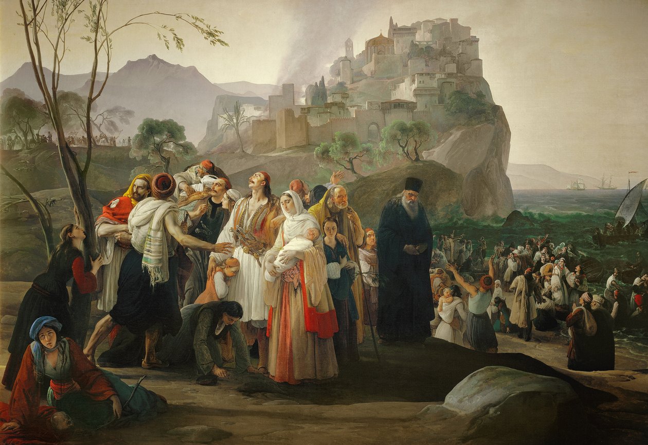 Flygtninge fra Parga af Francesco Hayez