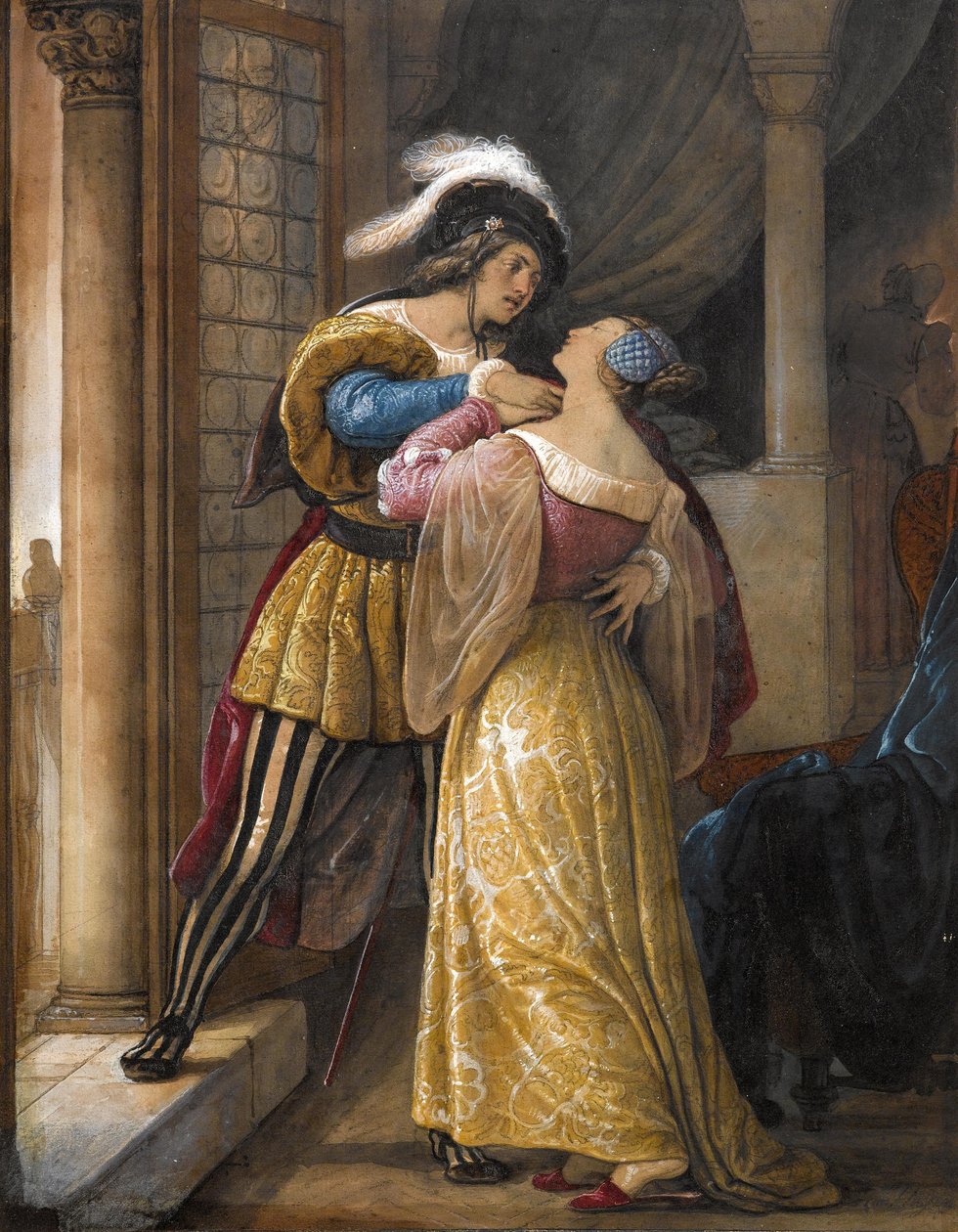 Romeo og Julie, før 1881. af Francesco Hayez
