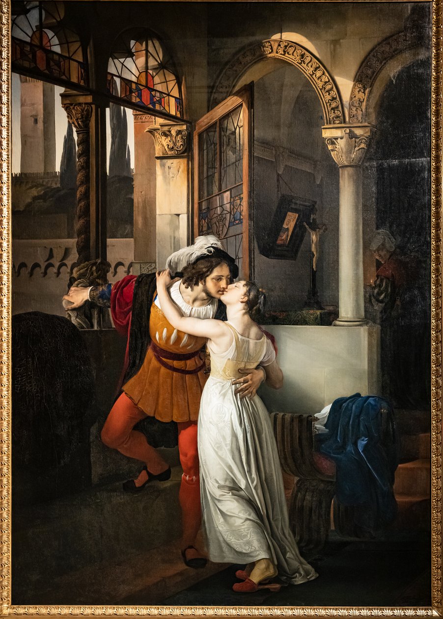 Romeos sidste kys til Julie af Francesco Hayez