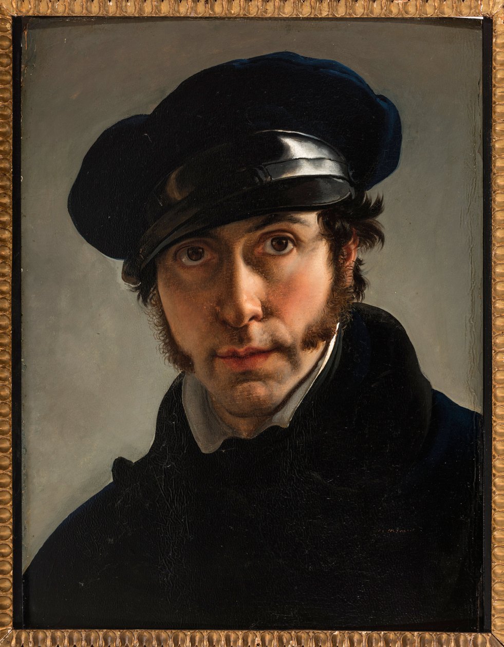 Selvportræt af Hayez, Francesco (1791-1882). Olie på lærred, ca. 1822. Privat Samling af Francesco Hayez