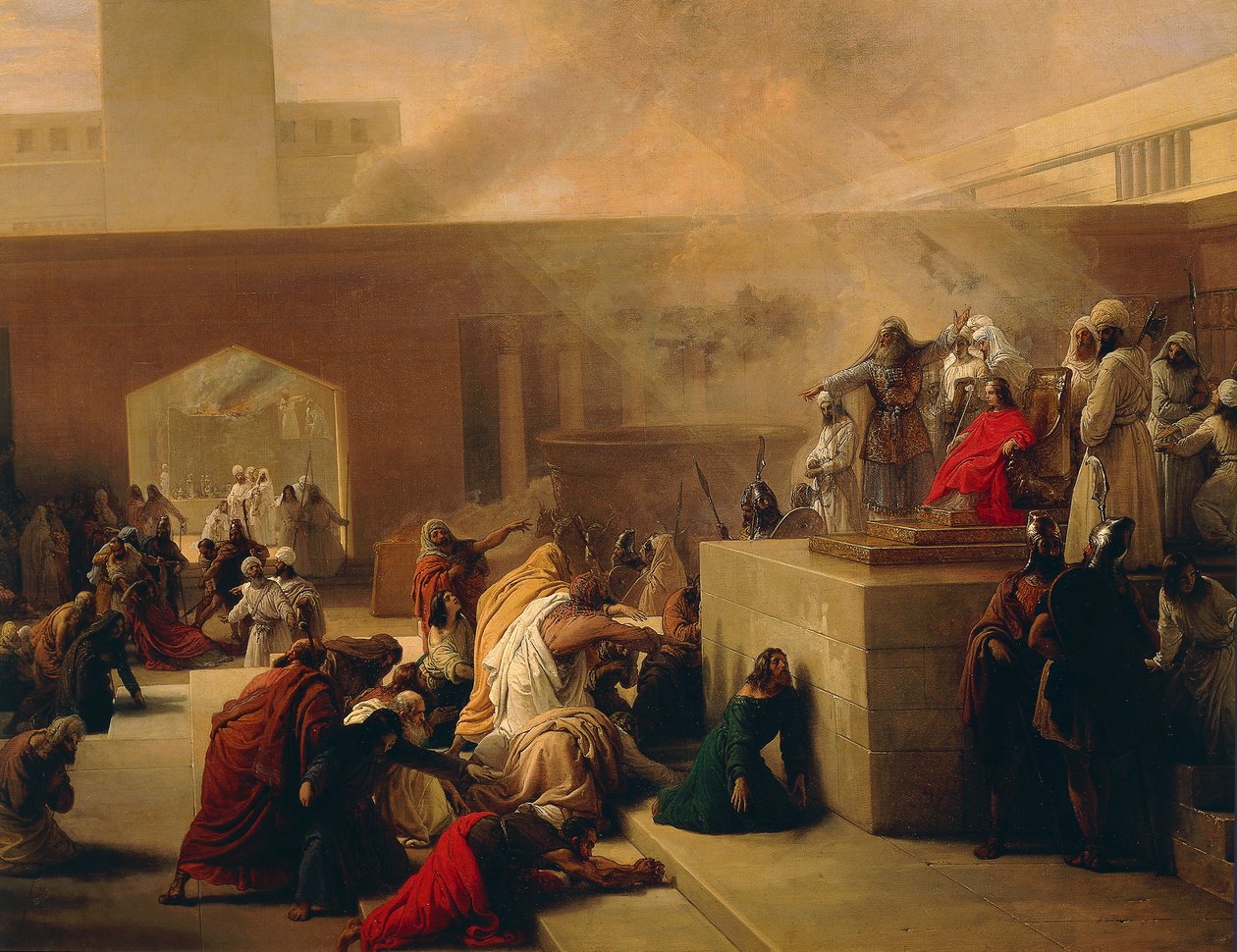 The Coronation of Joash, af Francesco Hayez af Francesco Hayez