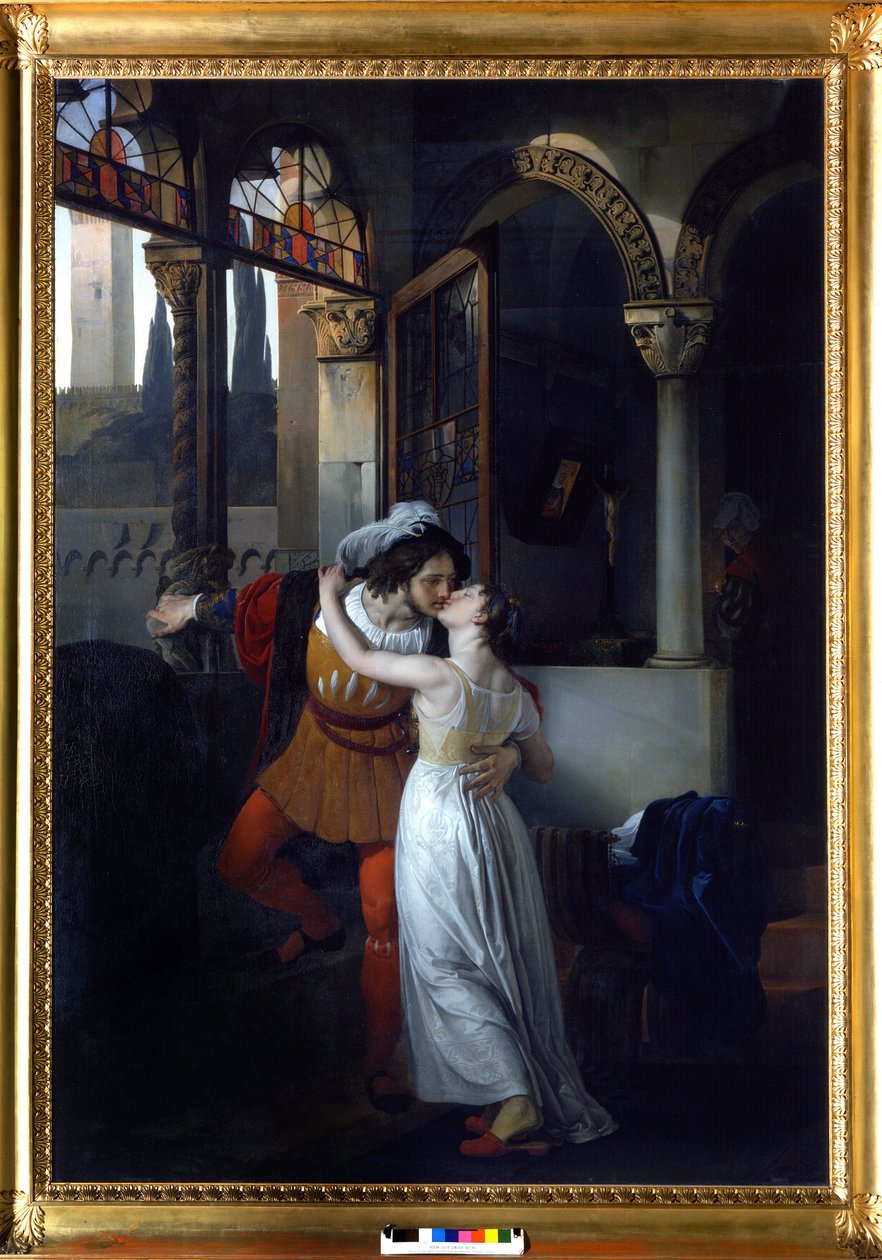 Det sidste kys af "Juliet og Romeo", af Shakespeare. Maleri af Francesco di Hayez af Francesco Hayez