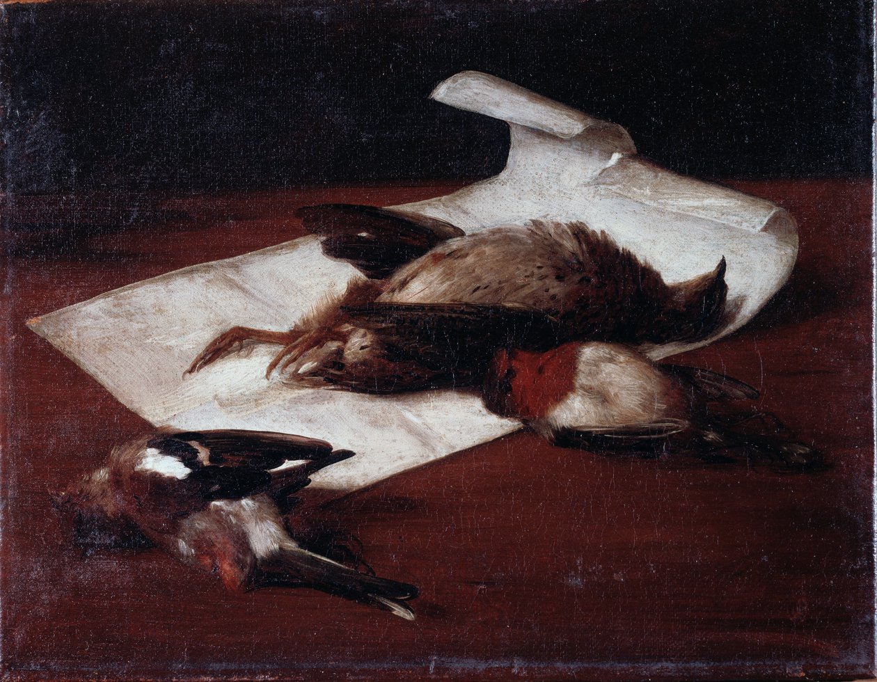 Dødt spil Maleri af Francesco Inganni (1793-1873) 1862 Dim 25,6x33,2 cm Gener, Gallery of Modern Art, inv 184 af Francesco Inganni
