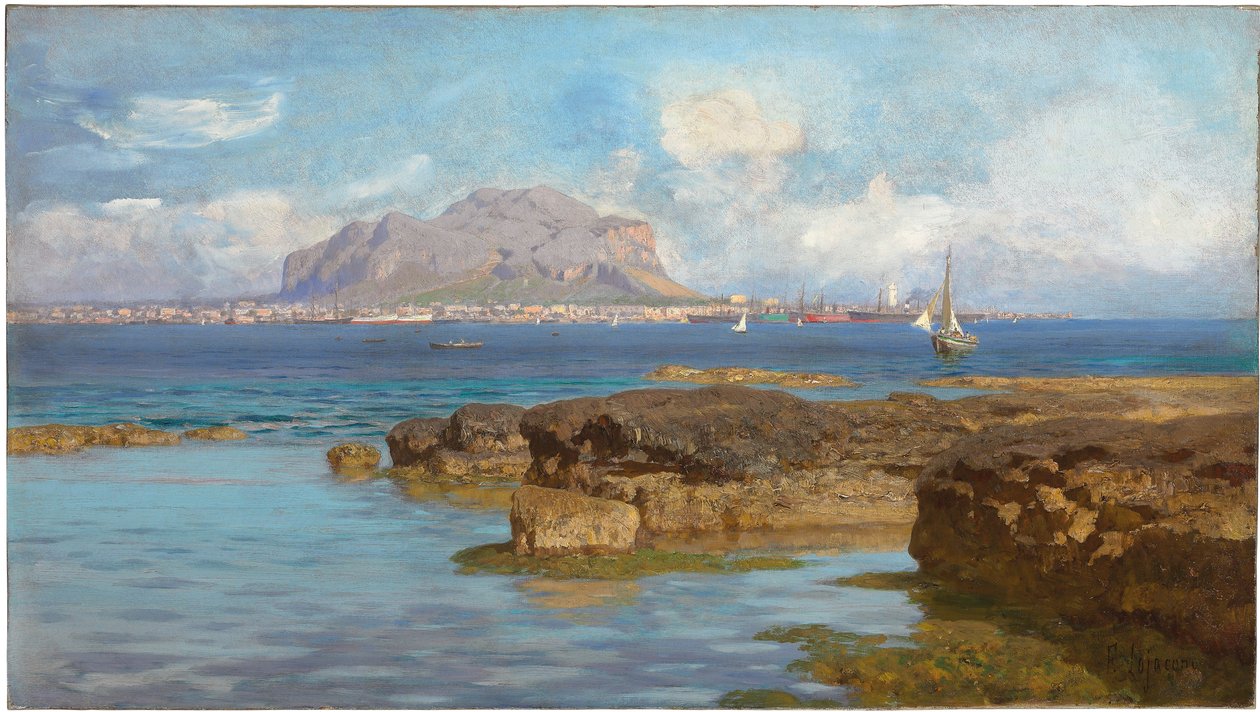 Monte Pellegrino, Palermo, Sicilien af Francesco Lojacono
