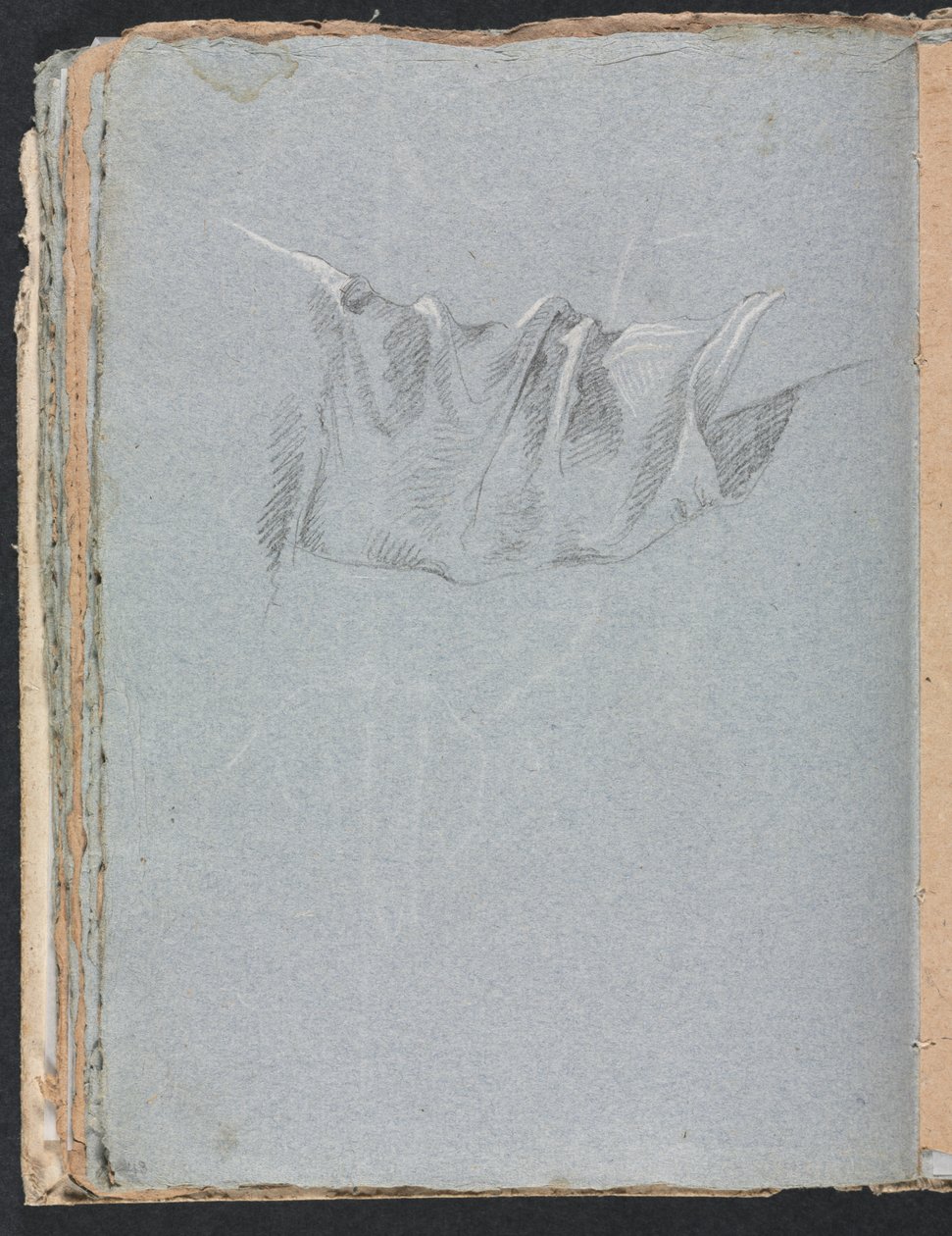 Verona Skitsebog: Draperistudie side 48, 1760. af Francesco Lorenzi