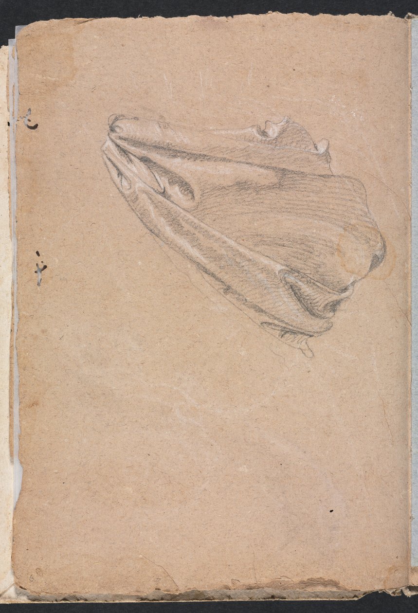 Verona Skitsebog: Draperistudie side 6, 1760. af Francesco Lorenzi