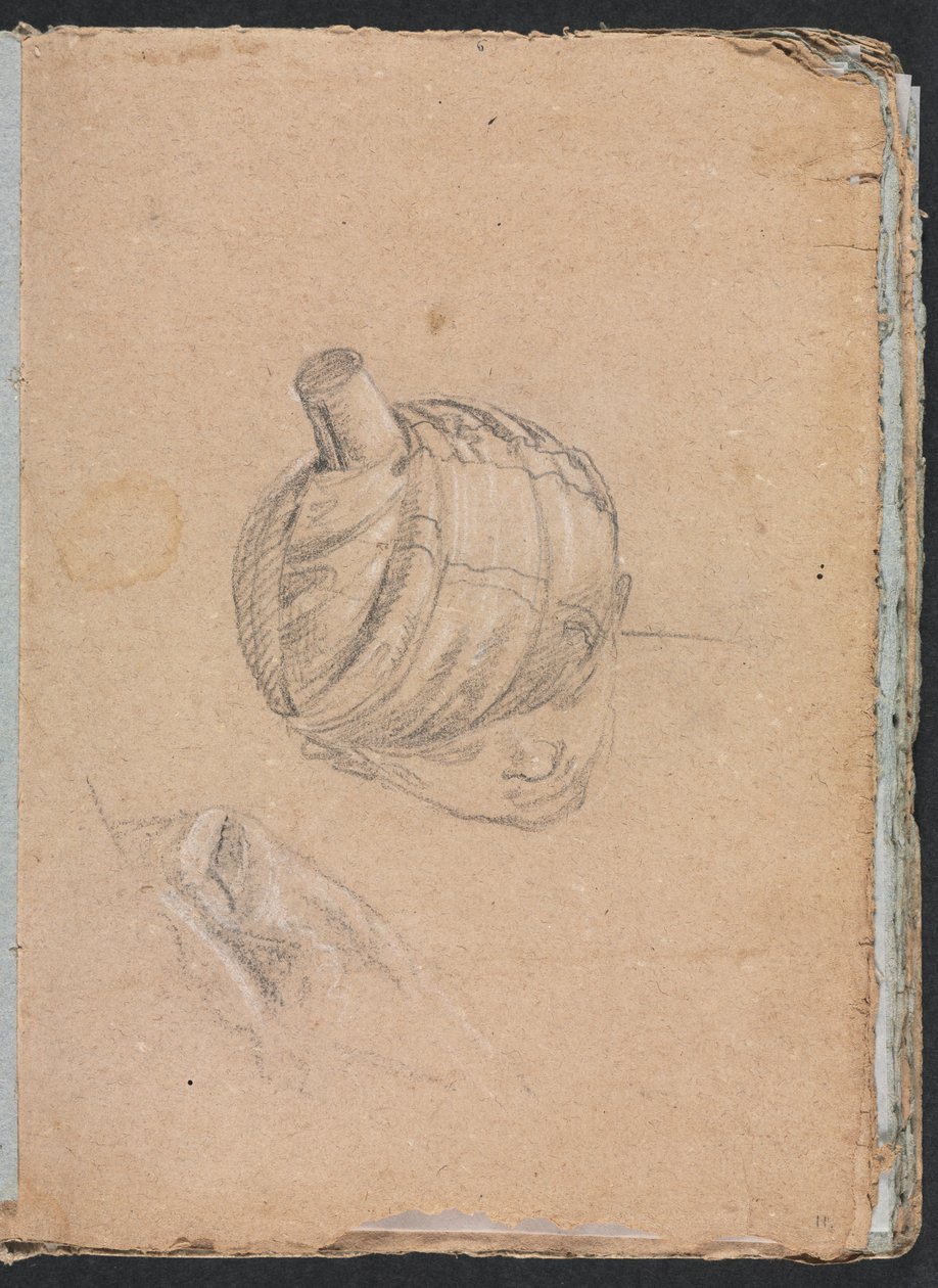 Verona Skitsebog: Hoved med turban side 11, 1760. af Francesco Lorenzi