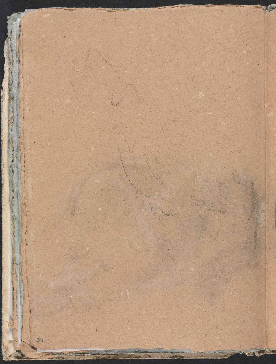Verona Skitsebog: Ubegribelig form side 34, 1760. af Francesco Lorenzi