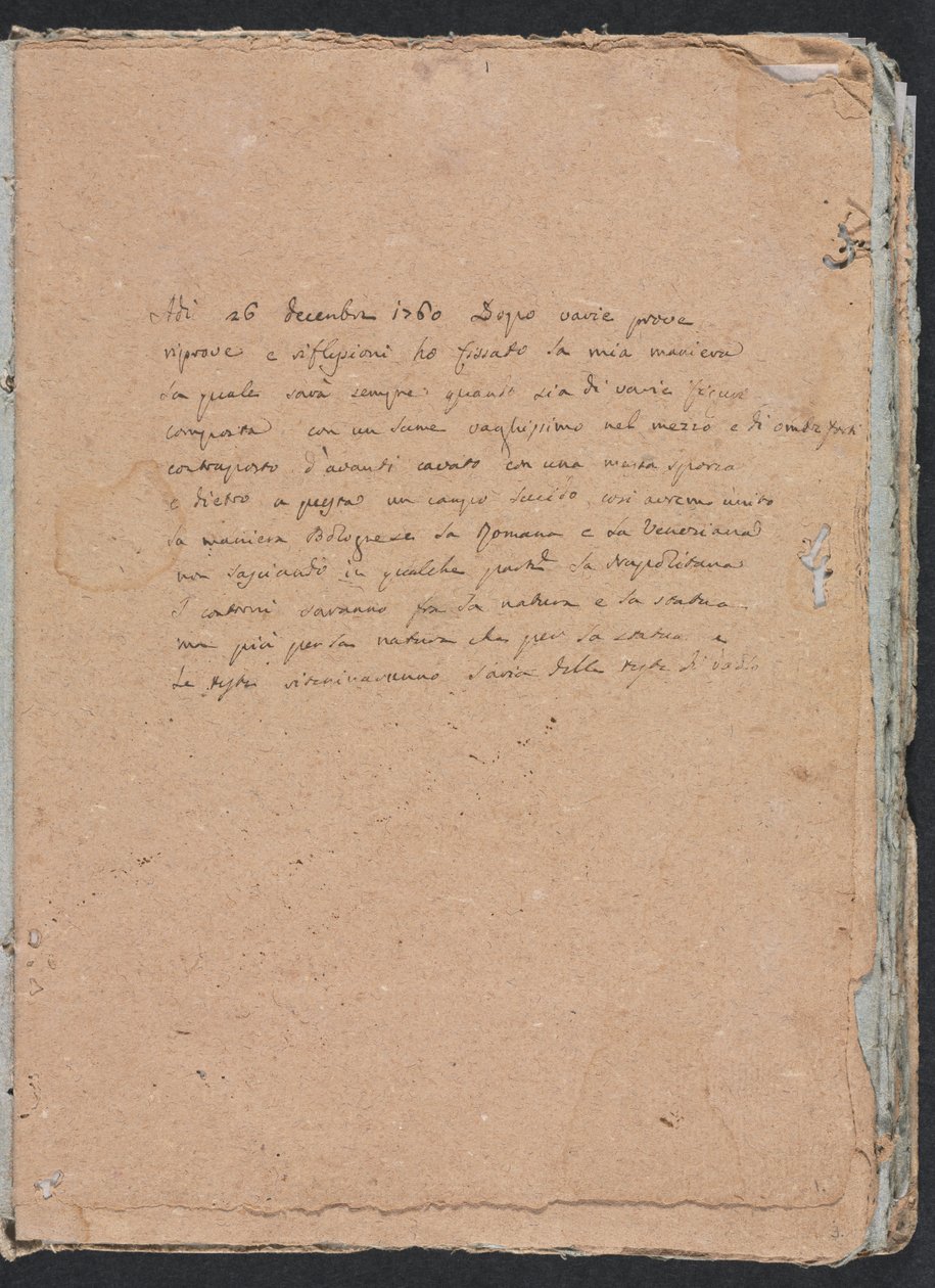 Verona Sketchbook: Inscription (side 1) af Francesco Lorenzi