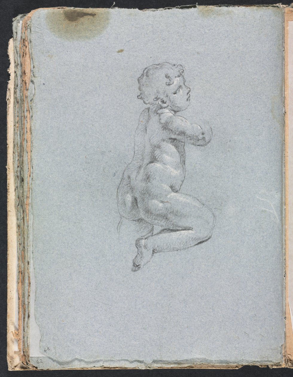 Verona Skitsebog: Putto i profil (side 64) af Francesco Lorenzi