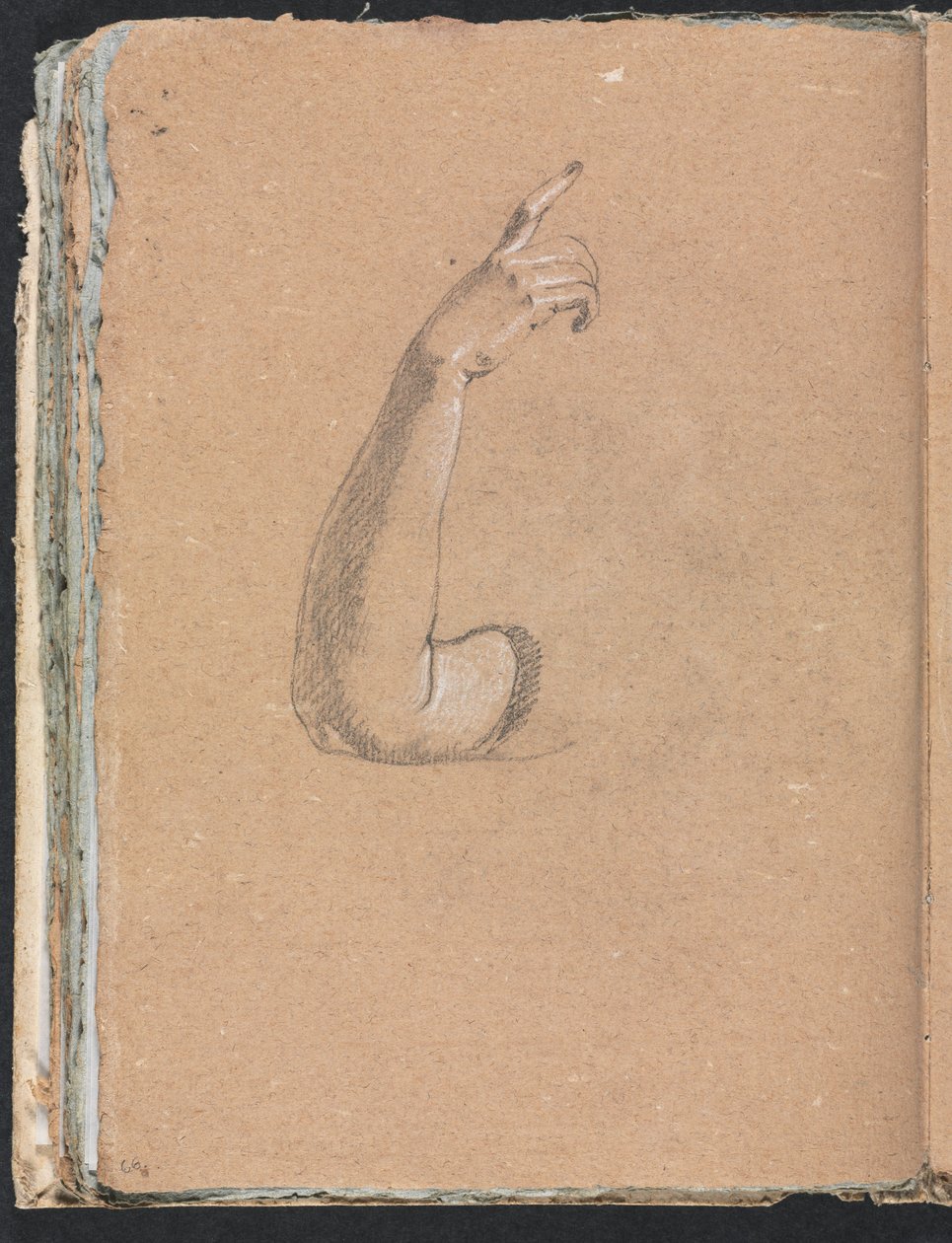 Verona Skitsebog: Højre arm og hånd side 66, 1760. af Francesco Lorenzi