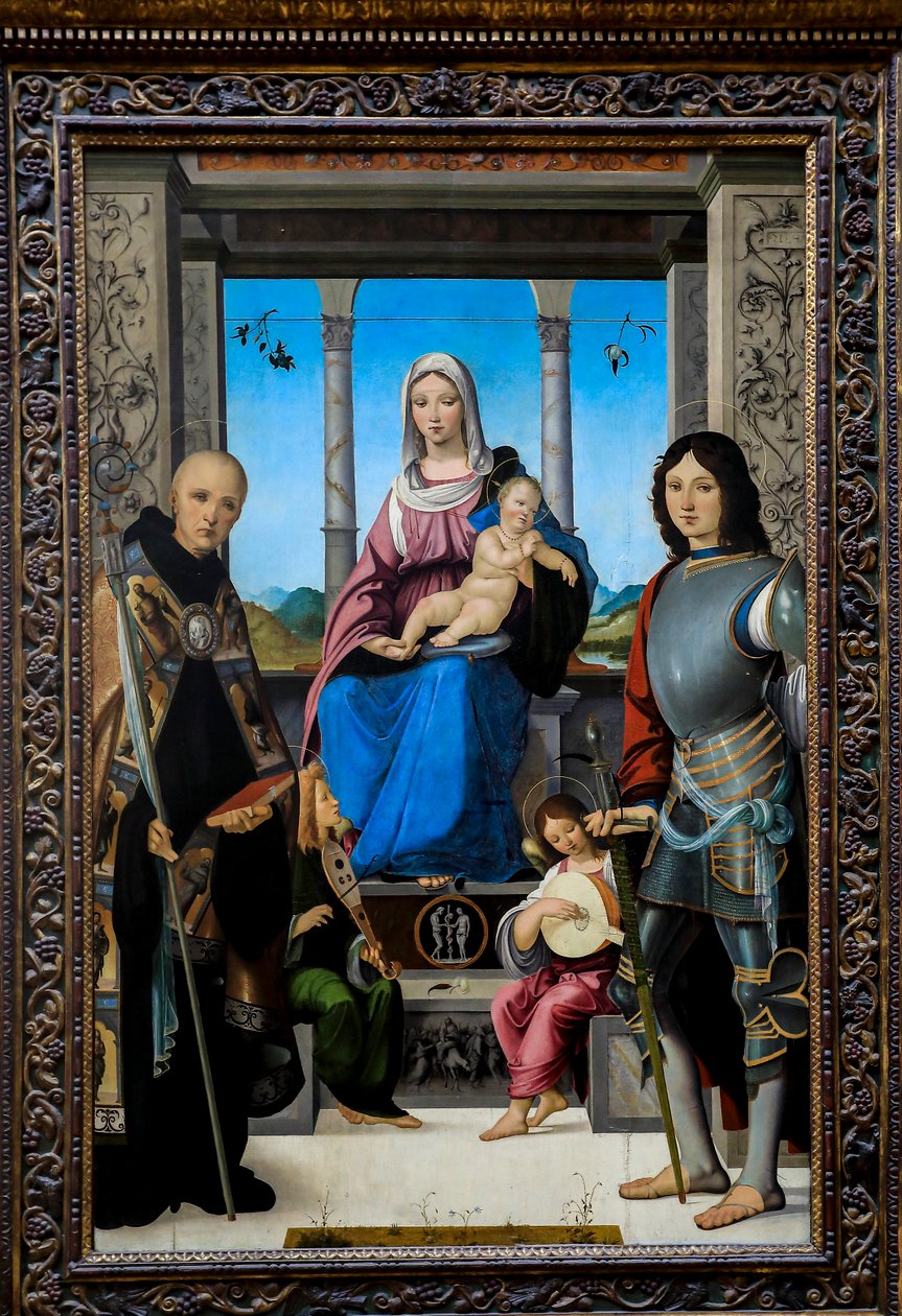 Jomfruen og barnet af Francesco Marmitta