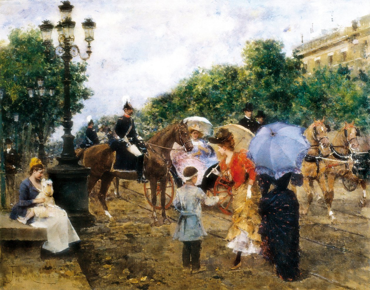 Paseo de Gracia af Francesco Miralles Galaup