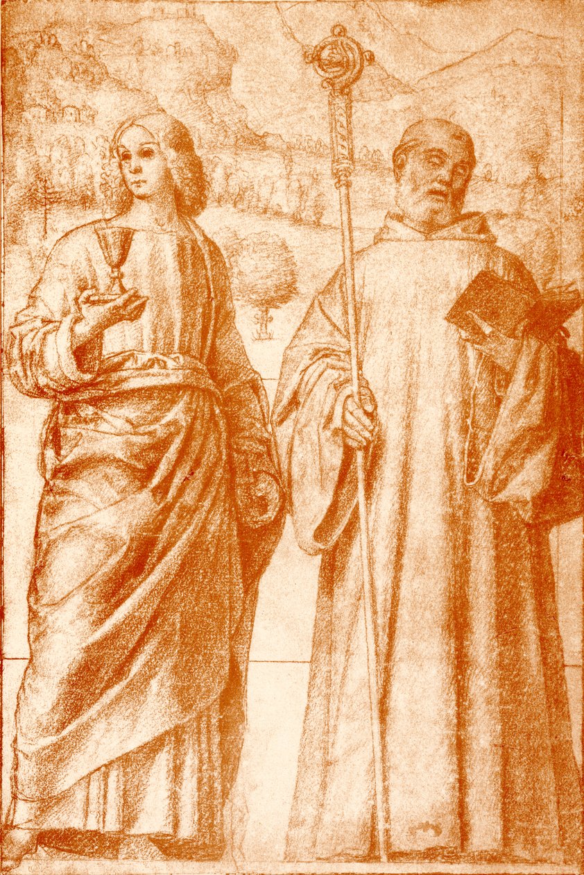 Johannes Døberen og Sankt Benedikt af Francesco Morone
