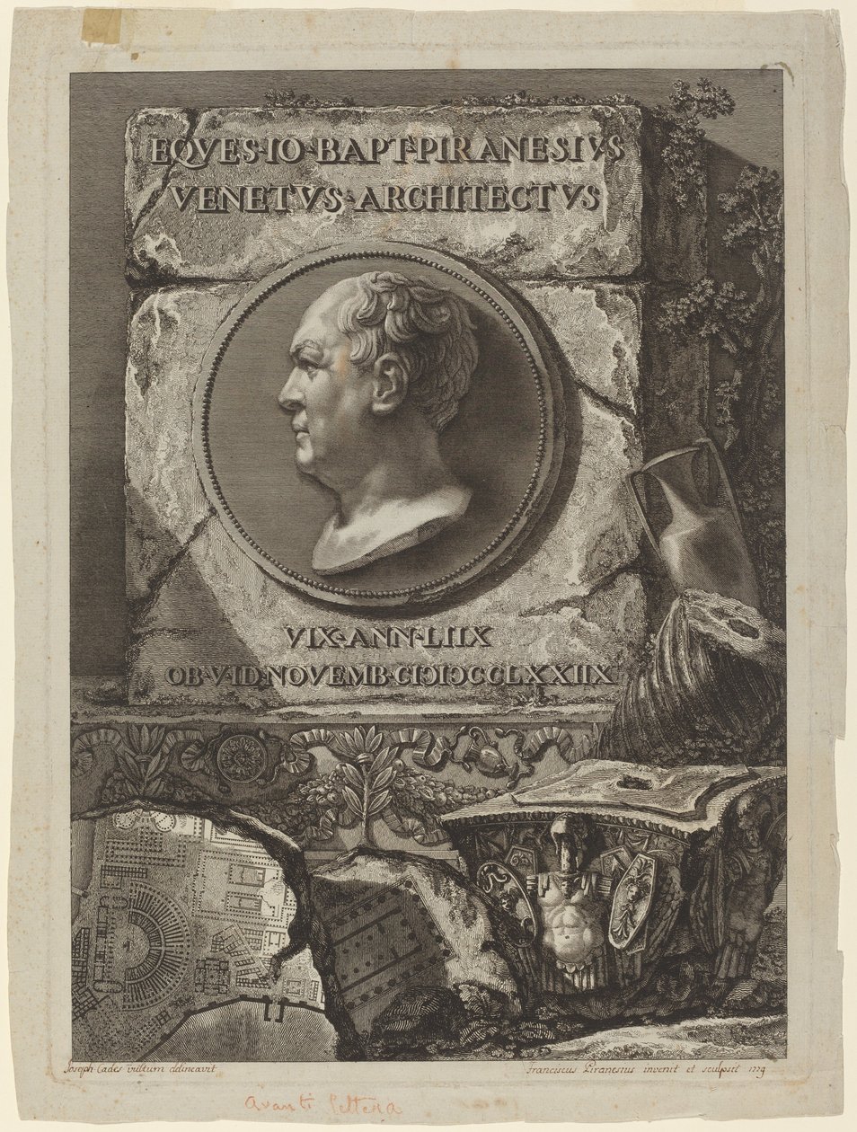 Giovanni Battista Piranesi af Francesco Piranesi