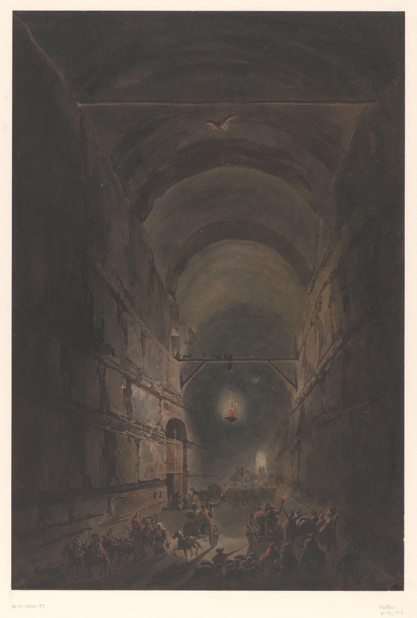 Grotte af Posillipo Posillipo-grotten ved Neapel af Francesco Piranesi