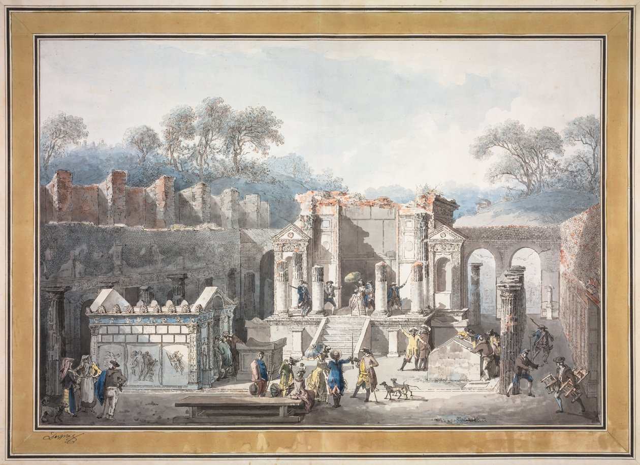 Isis-templet i Pompeji af Francesco Piranesi
