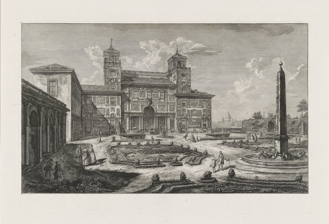 Villa Medici af Francesco Piranesi
