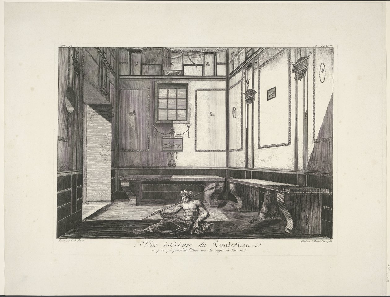 Tepidarium i Pompeji Antiquities of Magna Graecia (serietitel) af Francesco Piranesi