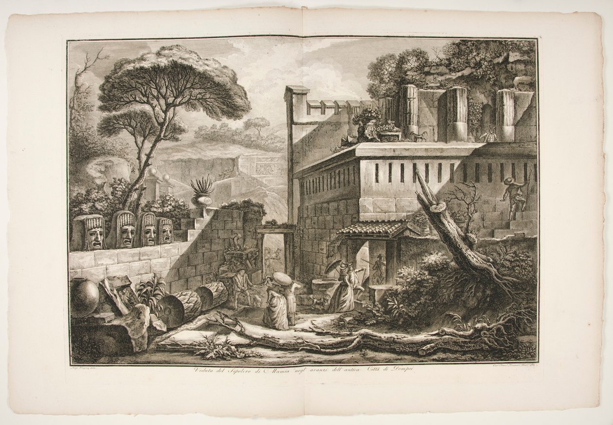Udsigt over graven i Marnia negl af Francesco Piranesi