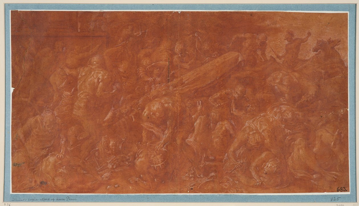 Agamemnon und Kassandra werden während eines Banketts ermordet af Francesco Primaticcio