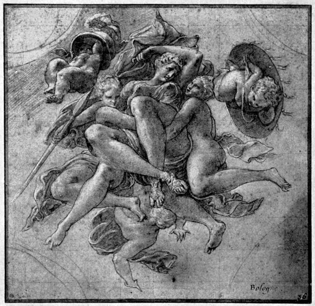 Design til Ulysses Gallery, Fontainebleau, c1540