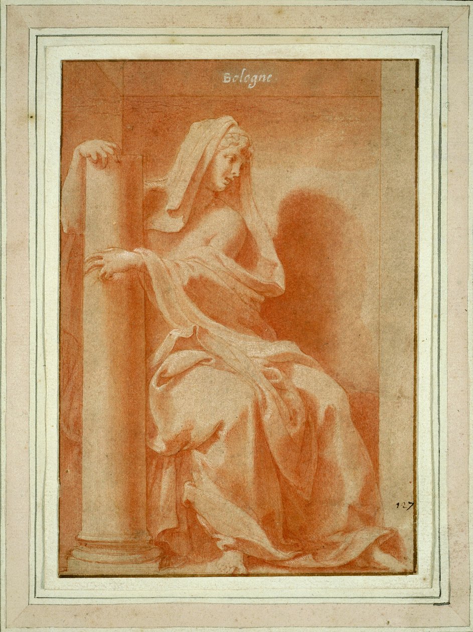 Fortitude (studie til "Cabinet du roi" [kongens arbejdsværelse]) af Francesco Primaticcio