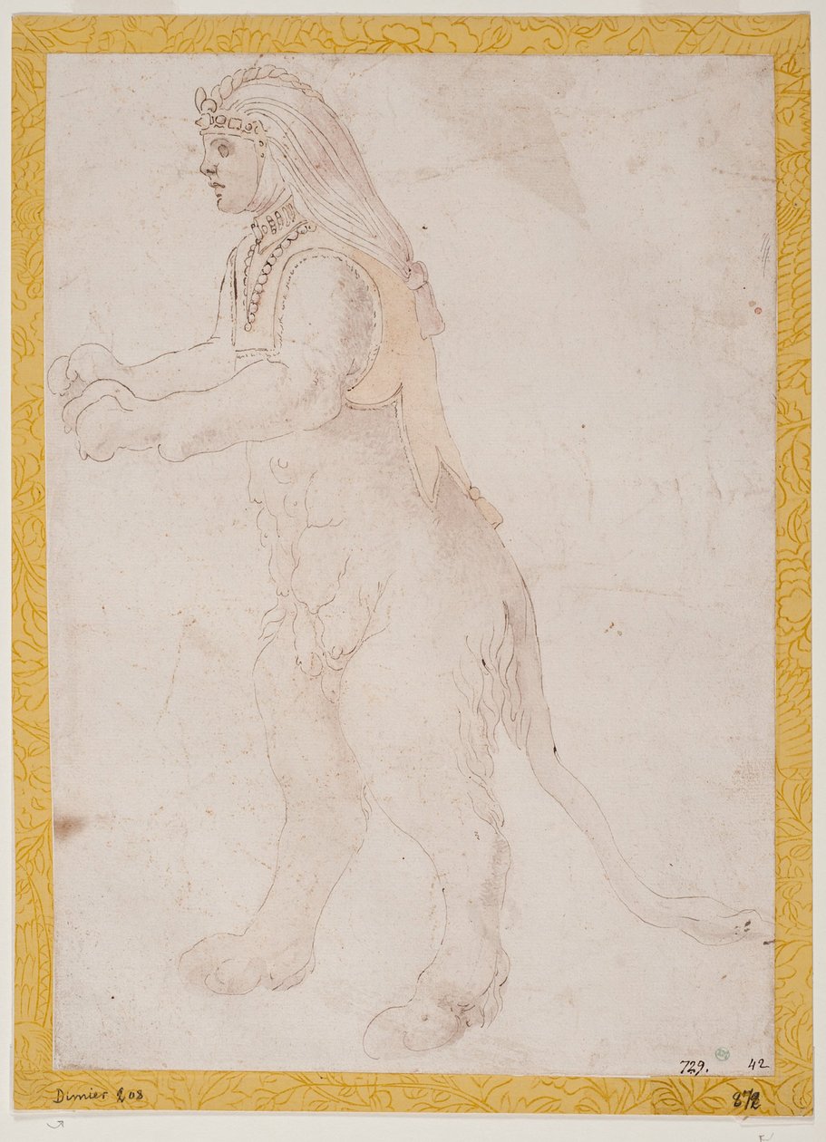 Stehende Sphinx af Francesco Primaticcio