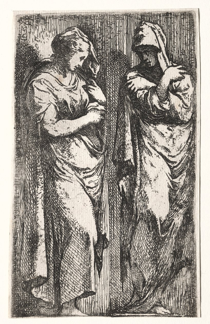 To romerske kvinder. af Francesco Primaticcio