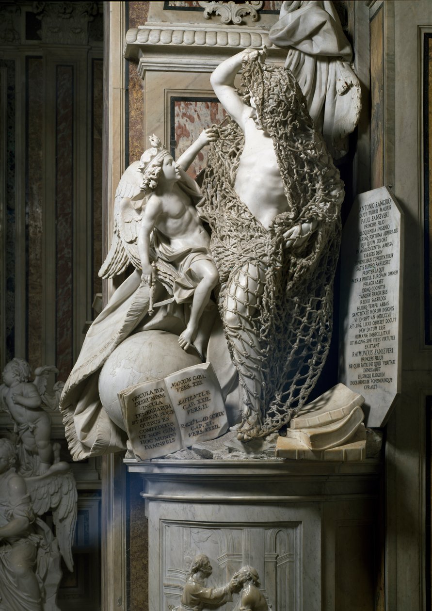 Deceit Revealed (marmor) af Francesco Queirolo