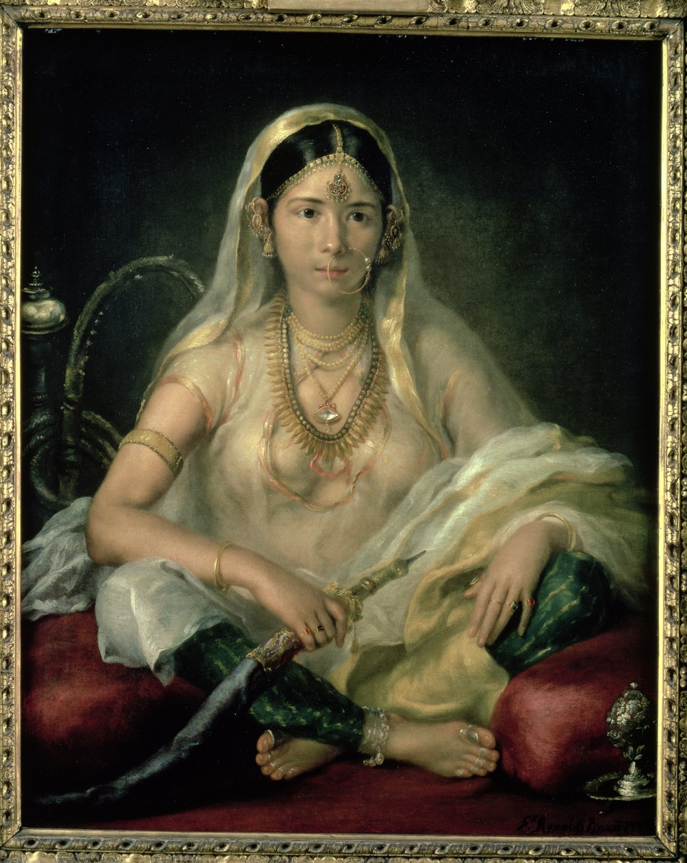 Portræt af en moguldame, 1787 af Francesco Renaldi