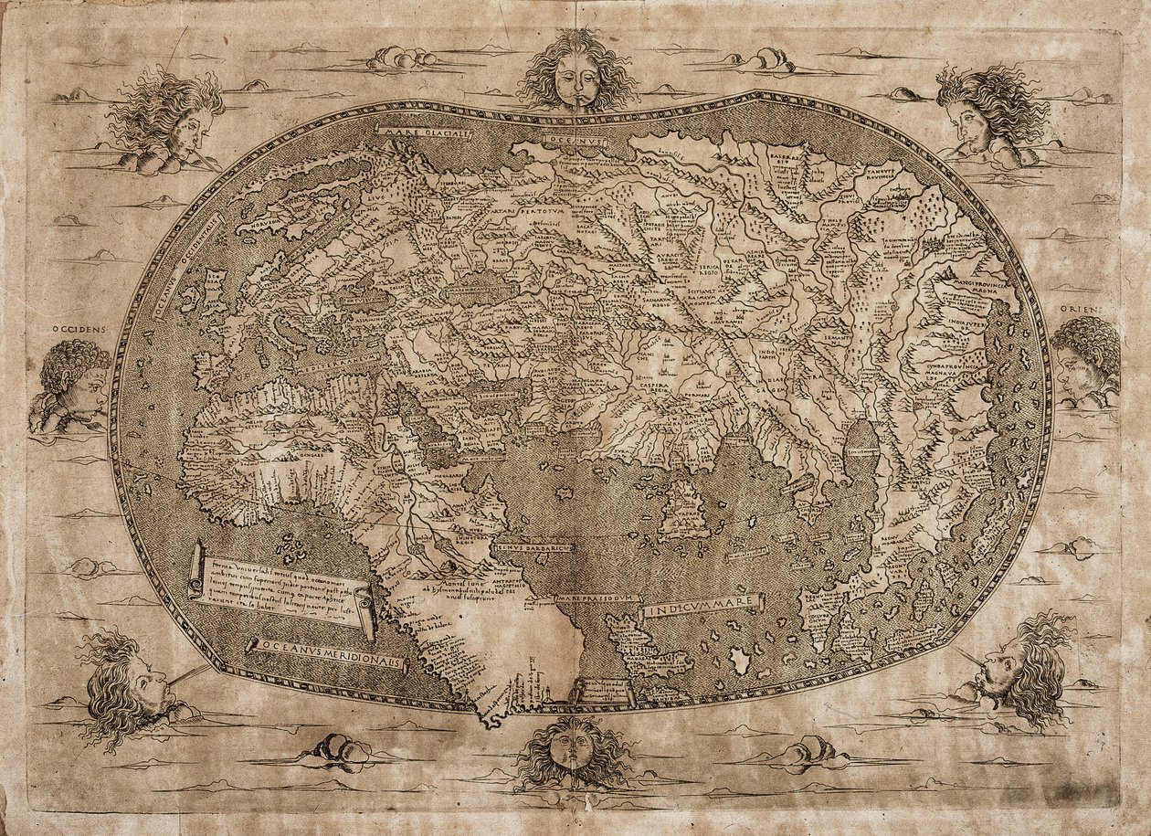 Planisphere (Landau Endelig) af Francesco Rosselli