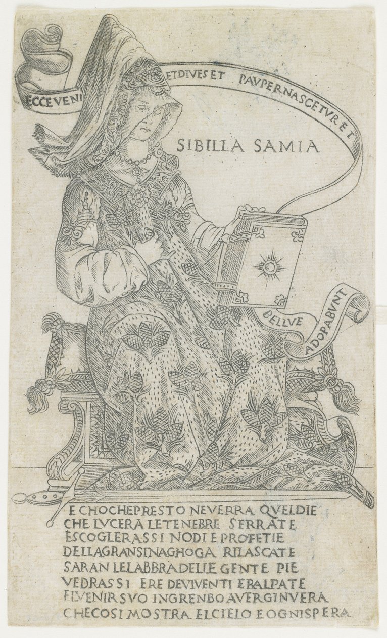The Samian Sibyl: Broad Manner, 1485-1500 af Francesco Rosselli