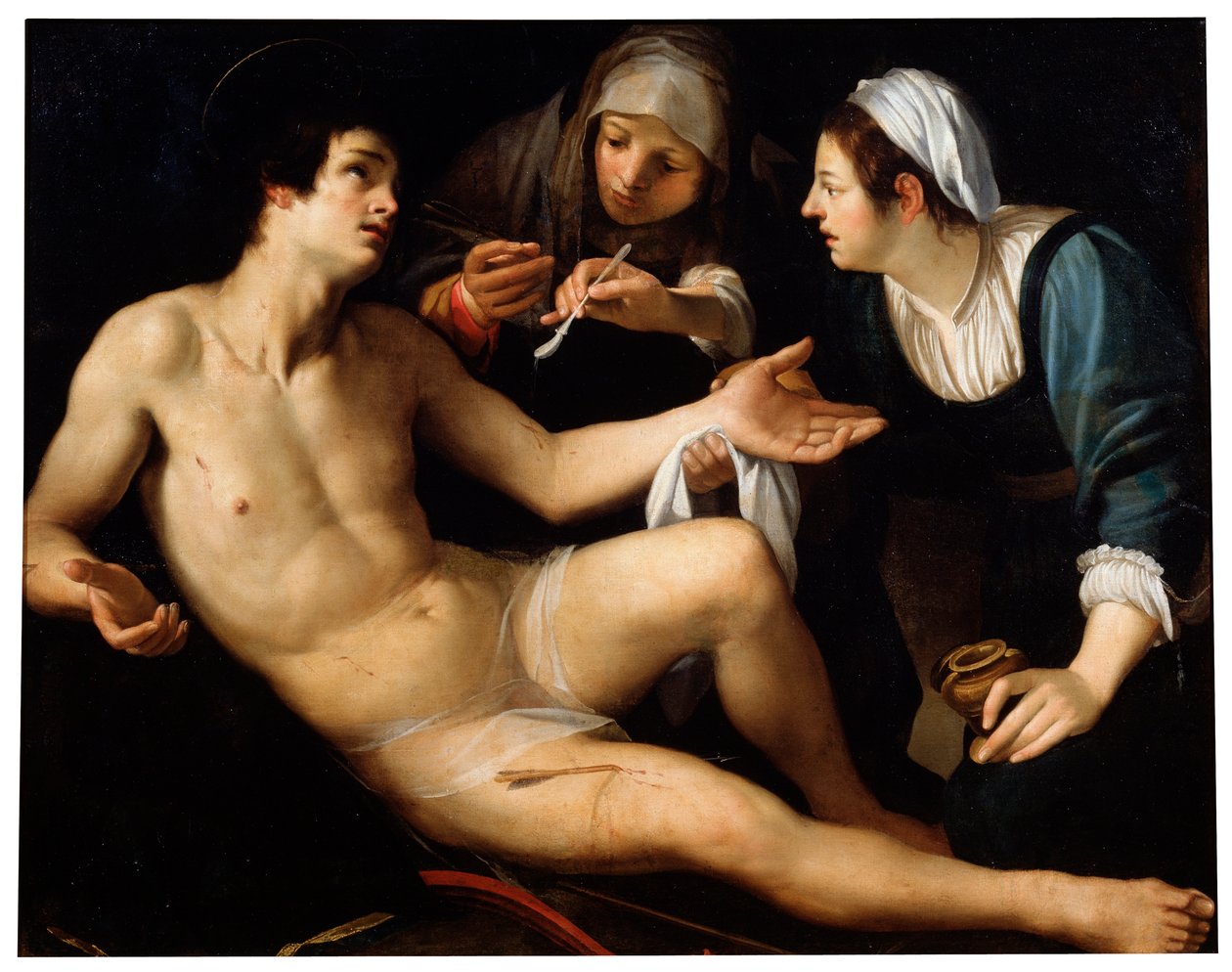Sankt Sebastian, slutningen af det 16. eller begyndelsen af det 17. århundrede. af Francesco Rustici