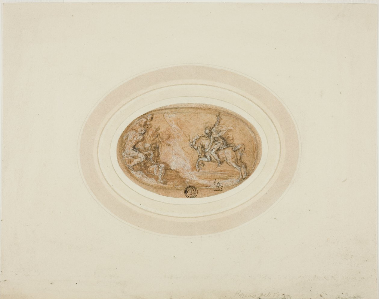 Marcus Curtius springer ned i afgrunden af Francesco Salviati
