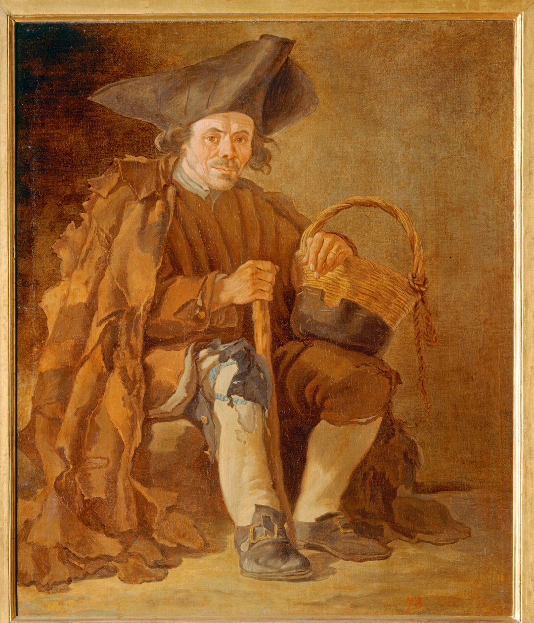 Vieil homme au chapeau - Fattig mand med hat ... af Francesco Sasso