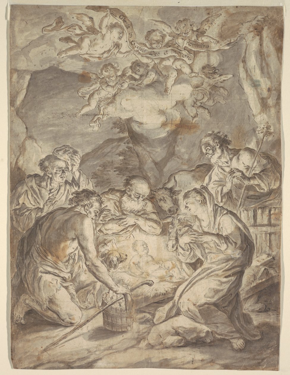Tilbedelse af hyrderne af Francesco Saverio Mergolo