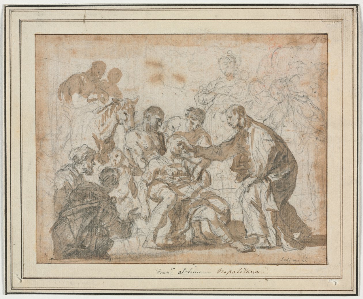 Et mirakel af Sankt Maurus af Francesco Solimena