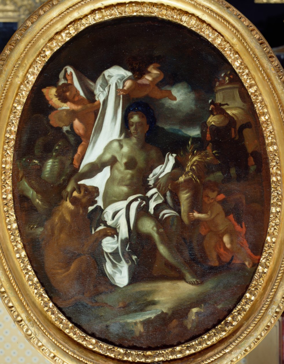 Allegory of Africa (olie på lærred) af Francesco Solimena