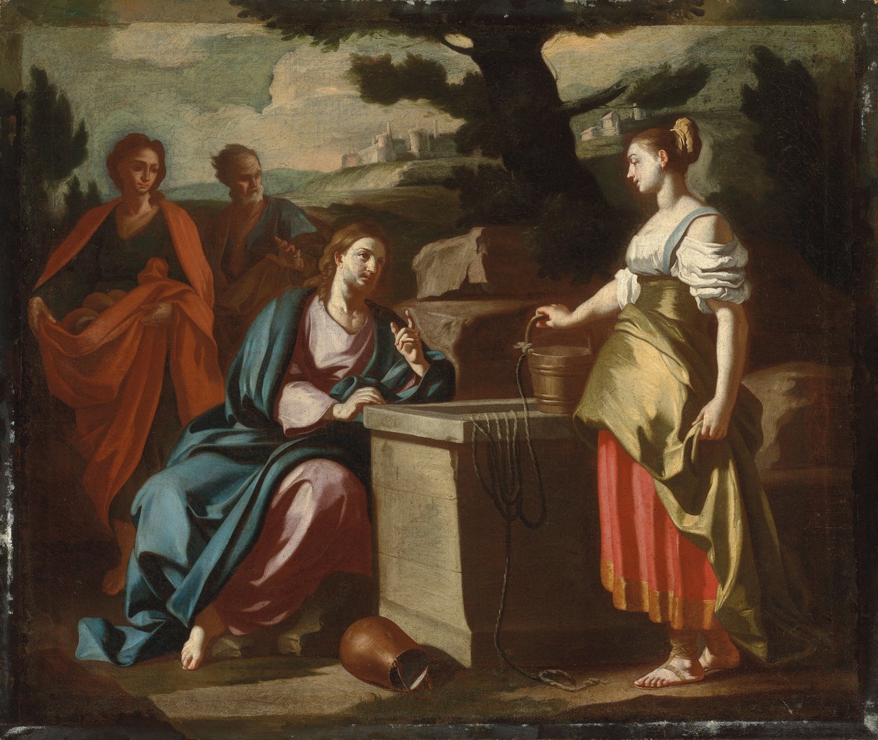 Kristus og Samarias kvinde ved brønden af Francesco Solimena