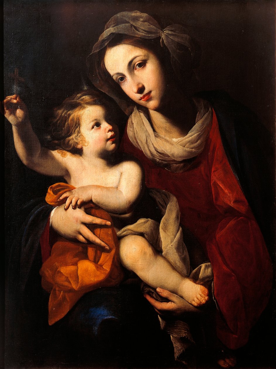 Madonna og barn af Francesco Solimena (1657-1747) af Francesco Solimena