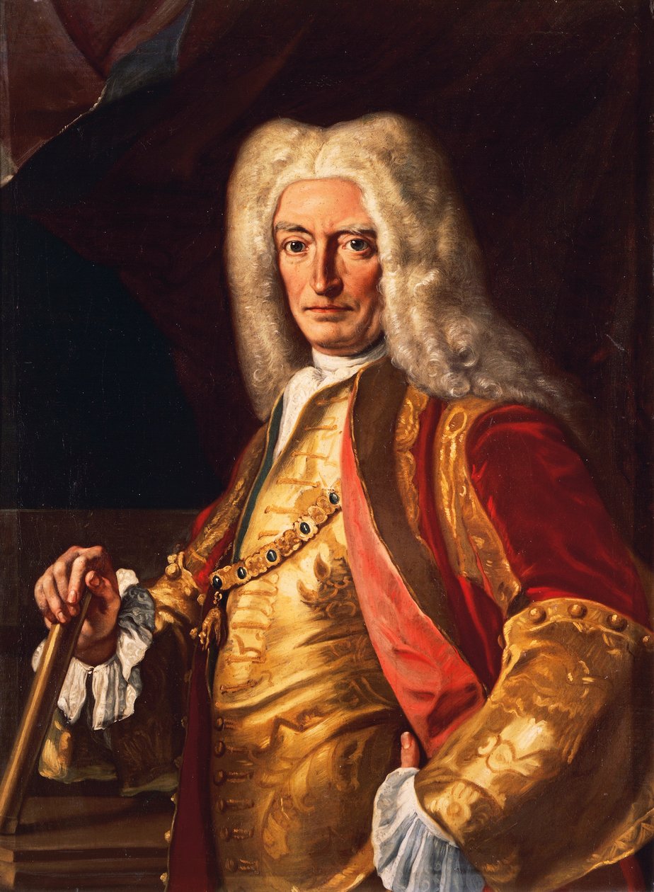 Portræt af grev Aloys Thomas Raimund Von Harrach, vicekonge af Napoli, ca 1730, af Francesco Solimena (1657-1747), olie på lærred, 98x74 cm af Francesco Solimena