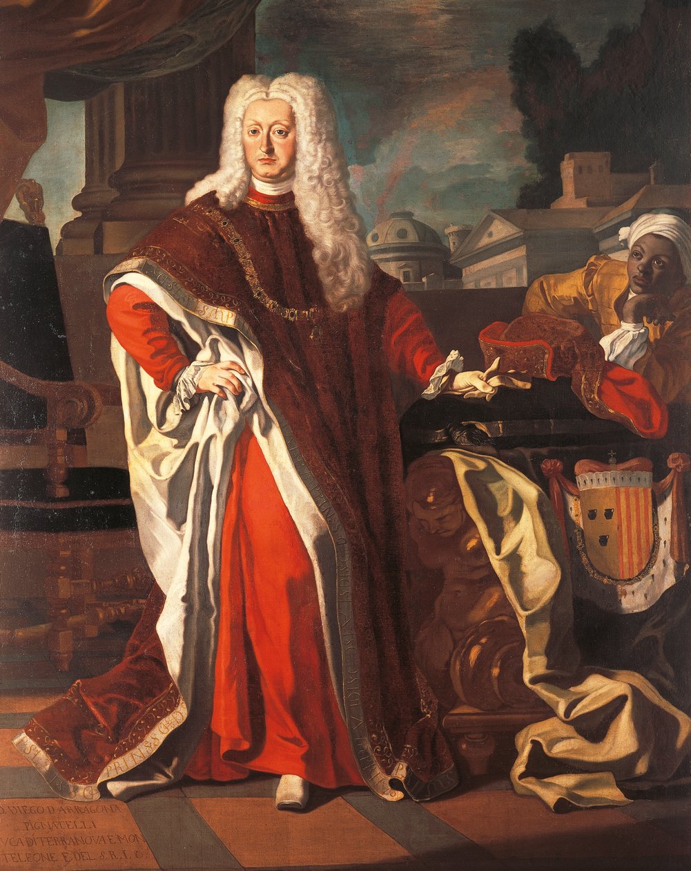 Portræt af Diego Pignatelli Aragona Cortes (Madrid af Francesco Solimena